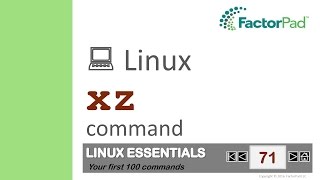 Linux xz command summary with examples [upl. by Aanas]