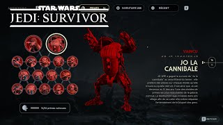 OÙ TROUVER PRIME JO LA CANNIBALE  QUARTIERS DES YOURTES  KOBOH  STAR WARS JEDI SURVIVOR [upl. by Elleinahc]