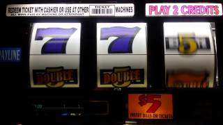 Live play double gold 7s  5 Slot machine [upl. by Wolfie]