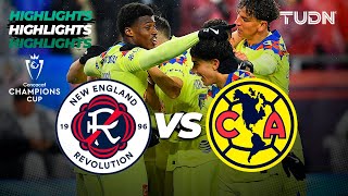 HIGHLIGHTS  New England 04 América  CONCACHAMPIONS 2024  TUDN [upl. by Jaimie308]