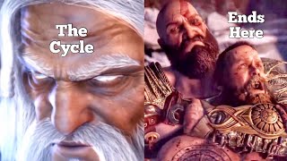 The Cycle Ends Here  Kratos Zeus Freya Baldur  God Of War  Cutscene [upl. by Reltuc781]