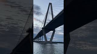 The Arthur Ravenel Jr Bridge from the boat [upl. by Enilesoj505]