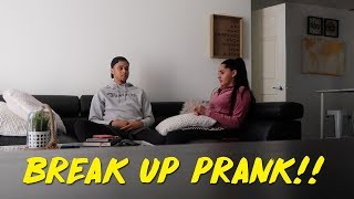 BREAK UP PRANK ON GIRLFRIEND GETS EMOTIONAL  KB amp KARLA [upl. by Anytsyrk374]