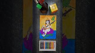 ✨️🚩Saraswati mata drawing 💥🙏 trending viralvideo shortsvideo drawing skechartist art pantig🚩 [upl. by Chapa150]