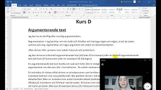 Sfi Skriv en argumenterande textinsändare för kurs D del 1 [upl. by Laoj]