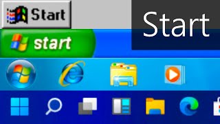 Windows Start Menu Evolution 95  11  Betas [upl. by Schiffman880]