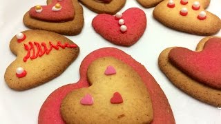 Recette facile et rapide petits sablés bretons de la St Valentin [upl. by Euginom]