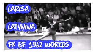 Larisa Latynina  FX EF  1962 World Gymnastics Championships [upl. by Aryl470]