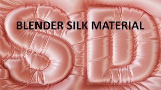 Blender Silk material Blender Материал шелка [upl. by Neysa]