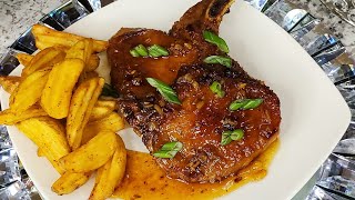 How to make Honey Glazed pork Chops Recipe [upl. by Anomahs]