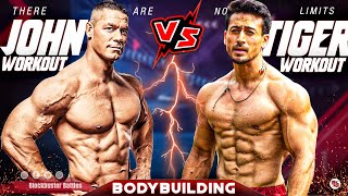 Tiger Shroff Vs John Cena Fight Workout  Tiger Shroff Workout In Gym  John Cena Workout In Gym [upl. by Aicile201]