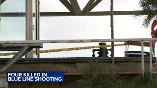 Suspect in custody after quadruple fatal shooting on CTA train in Forest Park police [upl. by Ferne727]