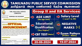 TNPSC GROUP 2 and 2A Official Notification Full Details  Sirpigal IAS Academy  TNPSC  CCSE2 [upl. by Kurt]