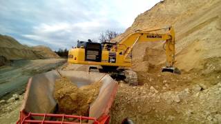 Jaw crusher in limestone quarry [upl. by Bethezel]