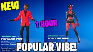 FORTNITE POPULAR VIBE EMOTE 1 HOUR DANCE ICON SERIES [upl. by Akir222]