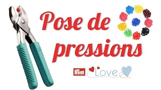 TUTO 10  Pose de boutons pressions en plastique Pince Prym Vario Love [upl. by Mendel]