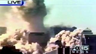 North Tower Collapse  As It Happened Across Networks [upl. by Licha791]