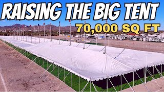 Big Tent Is Going Up Quartzsite AZ [upl. by Butte]