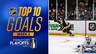 NHL Top 10 Goals from Week 2  2024 Stanley Cup Playoffs [upl. by Anilahs]