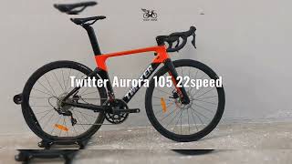 เสือหมอบ TWITTER รุ่น AURORA 105 R7000 22sp เฟรมคาบอน ราคา 29900 บาท Nov 2022 [upl. by Glenine54]