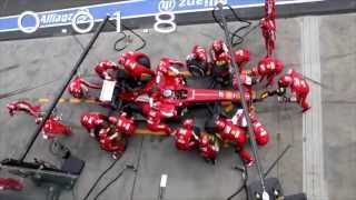 Ferrari F1 Pit Stop Perfection Slow Motion [upl. by Nuhsyar]