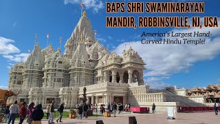 AMERICAS LARGEST HINDU TEMPLE Visiting the Akshardham Mahamandir in Robbinsville New Jersey  2023 [upl. by Collete]