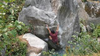 Squamish Bouldering Shots Fired V4 [upl. by Enylodnewg]