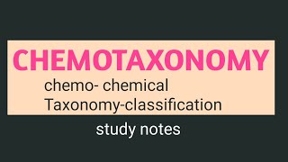 chemotaxonomy study notes  Definition Biochemical products  chemotaxonomy notes in Hindi zoology [upl. by Azmah]