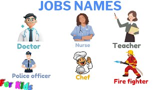 LEARNING about JOBS  how they work KIDS  Kids vocabulary Lets learn about jobs kids vrl [upl. by Halverson]