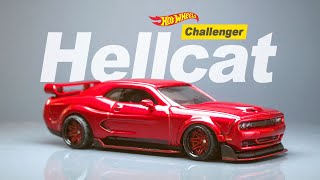 Widebody Dodge Challenger Hellcat Hot Wheels Custom [upl. by Ainoek]