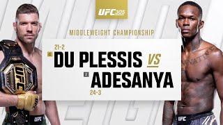 UFC 305 Dricus du Plessis vs Israel Adesanya Highlights [upl. by Mahmoud]