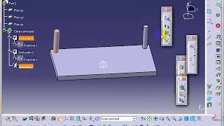 catia v5 transformation de symétrie  miroir [upl. by Sheply]