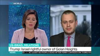 Giorgio Cafiero on Trumps tweet about Golan [upl. by Tamis]