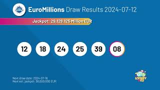 20240712 EuroMillions Lottery Results amp Winning Numbers [upl. by Demmy]