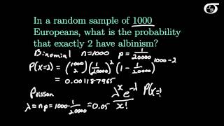 The Relationship Between the Binomial and Poisson Distributions [upl. by Atiral]