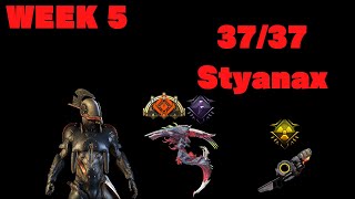 【Warframe】week 5  Deep Archimedea Elite 3737  Styanax Solo [upl. by Tabshey]