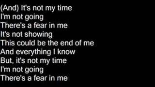 Its Not My Time  3 Doors Down Lyrics [upl. by Votaw33]