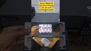 Epson L18050 A3 Size photo Printing aur pvc card printing Best passport size photo printing [upl. by Aicre722]