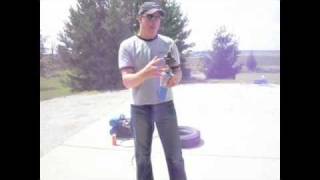 How To Seat A Tire Bead with starting fluid torch and air compressor [upl. by Torosian153]