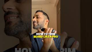 TRIM YOUR BEARD LIKE A PRO AT HOME beardtrim beardtrimmer shortsindia shorts [upl. by Llerud]