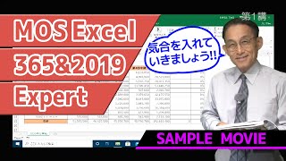 【MOS Excel 2019 Expert講座】 サンプルムービー [upl. by Mosier]