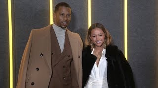 Karrueche Tran Charlie Puth Victor Cruz and more at BOSS Fashion Show  Photocall [upl. by Ketti]