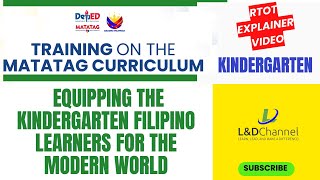 Equipping the Kindergarten Filipino Learners for the Modern World [upl. by Eeltrebor]