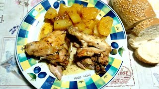 Pollo al forno con patate ricetta [upl. by Ruiz]