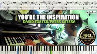 ♪ Youre The Inspiration  Peter Cetera  Piano Cover Instrumental Tutorial Guide [upl. by Alikat]