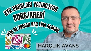 SON DAKİKA KYK PARASI KİM NE ZAMAN NE KADAR ALACAK HARÇLIK AVANS BANKKART GENÇ MOBİL BANKACILIK [upl. by Nicol]