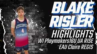 Blake Risler 2024 AAU Basketball Highlights [upl. by Etnaid]