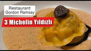 3 Michelin yıldızlı Restaurant Gordon Ramsayde tadım menüsünü test ettik [upl. by Flodnar730]