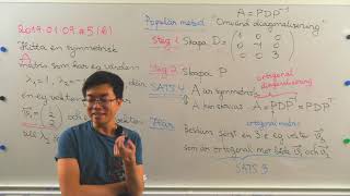 Crash Course i Algebra 15  Symmetrisk matris  Uppgift 20190109 5 [upl. by Toulon]