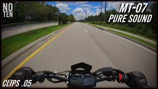 Yamaha MT07 Quickshifter  M4 Exhaust Pure Sound HD AUDIO [upl. by Sarena524]